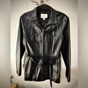 Worthington lambskin mid length jacket. 150.00
